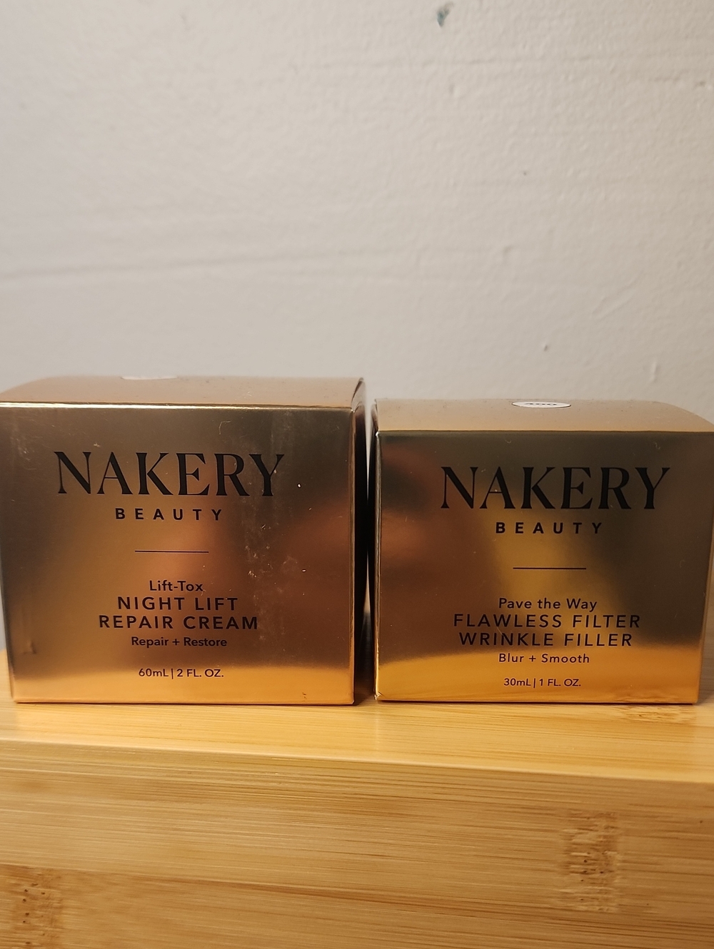 Night Lift Repair Cream & Flawless Filter Wrinkle Filler - Gold